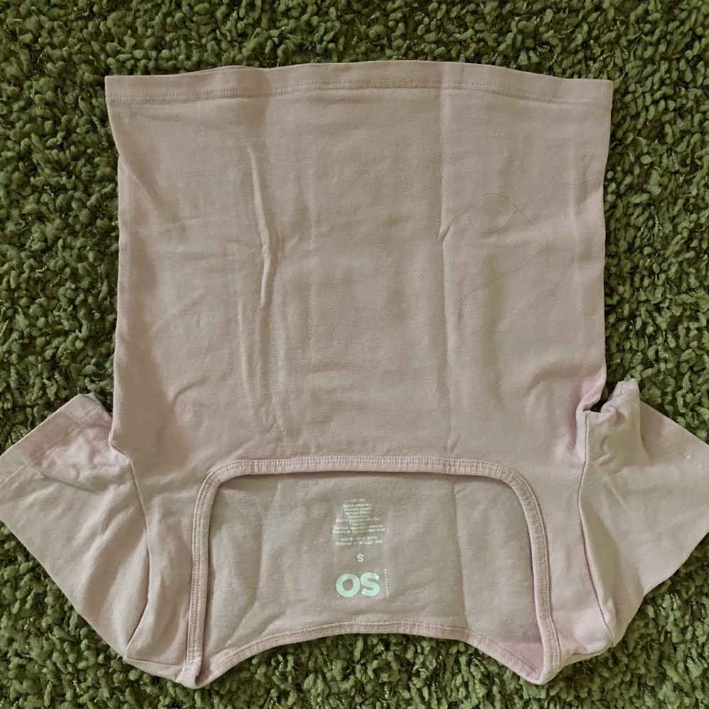 Pink square neck cropped baby tee